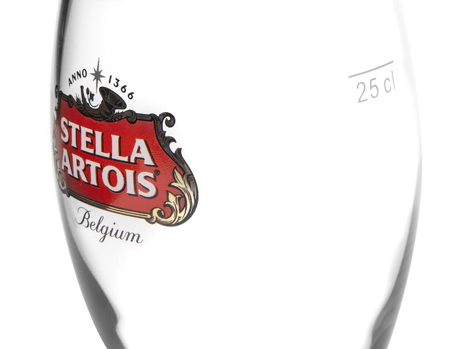 Jogo de Taças para Cerveja de Vidro 6 Peças - 250ml Ambev Stella Artois - 7