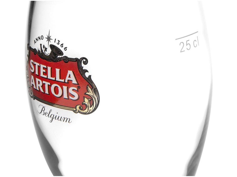 Jogo de Taças para Cerveja de Vidro 6 Peças - 250ml Ambev Stella Artois - 5