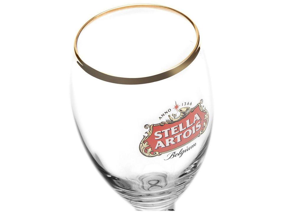 Jogo de Taças para Cerveja de Vidro 6 Peças - 250ml Ambev Stella Artois - 4