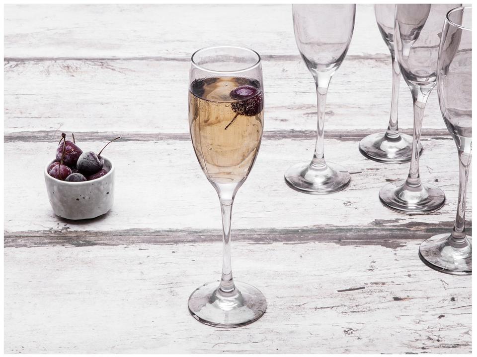 Jogo de Taças para Champanhe Vidro 190ml 6 Peças - 2