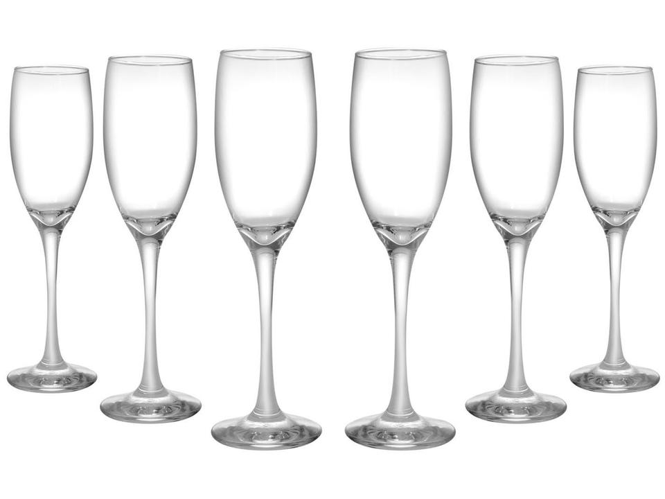 Jogo de Taças para Champanhe Vidro 6 Peças 190ml Nadir Barone - 10