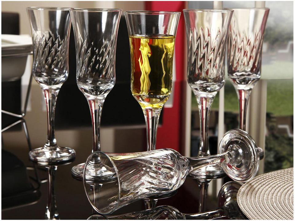 Jogo de Taças para Champanhe Vidro 6 Peças - 9