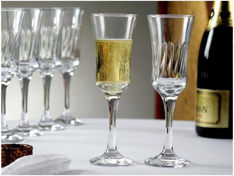 Jogo de Taças para Champanhe Vidro 6 Peças - 2