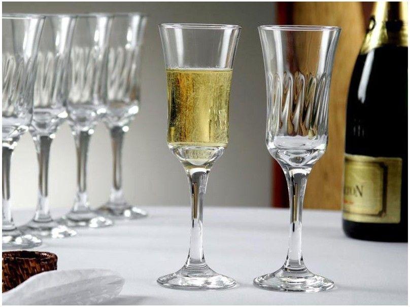 Jogo de Taças para Champanhe Vidro 6 Peças - 3