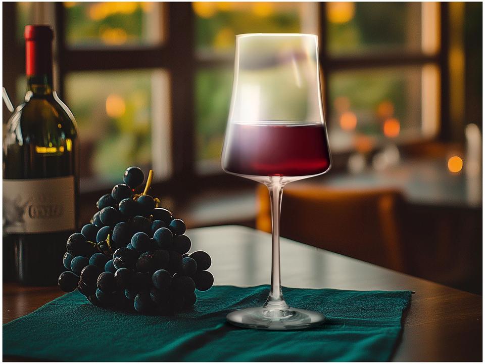Jogo de Taças para Vinho de Cristal 460ml 6 Peças Haus Concept Pleasure - 1