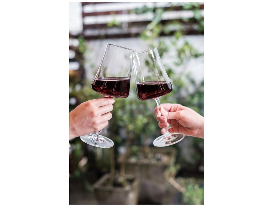 Jogo de Taças para Vinho de Cristal 460ml 6 Peças Haus Concept Pleasure - 6