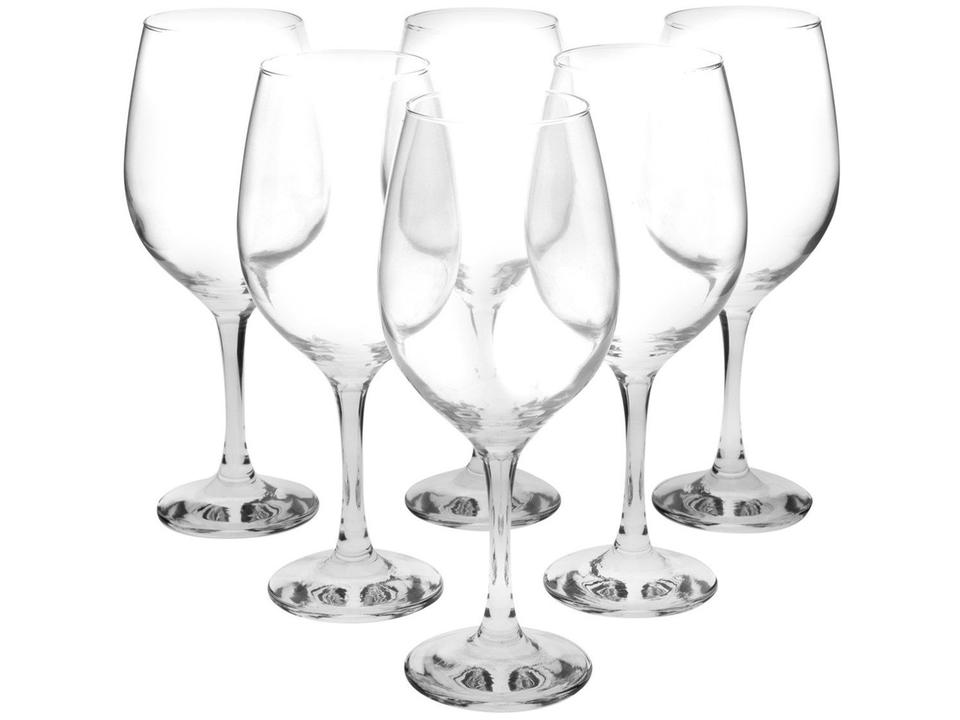 Jogo de Taças para Vinho e  Água em Vidro 6 Peças 490ml Nadir Barone - 3