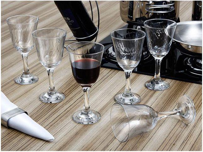 Jogo de Taças para Vinho Vidro 6 Peças 250ml Nadir Lírio - 5