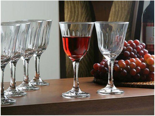 Jogo de Taças para Vinho Vidro 6 Peças 250ml Nadir Lírio - 2
