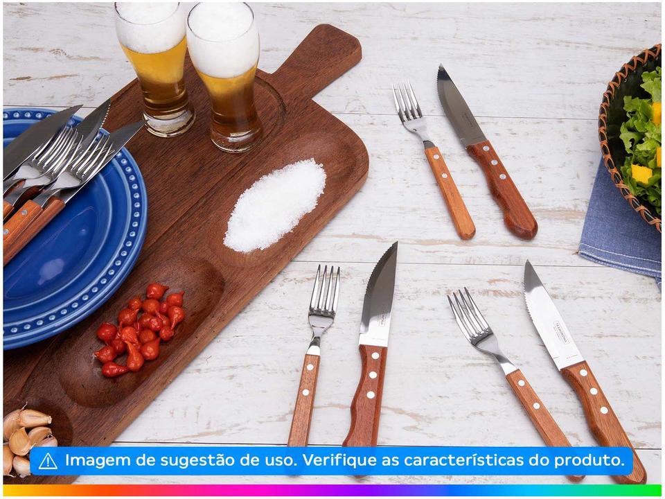 Jogo de Talheres Tramontina Inox para Churrasco Dynamic Jumbo Quantidade 12 Peças - 1