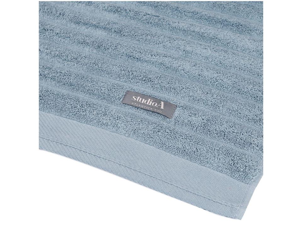 Jogo de Toalhas de Banho Atlântica 100% Algodão Aura Azul 5 Peças - 6