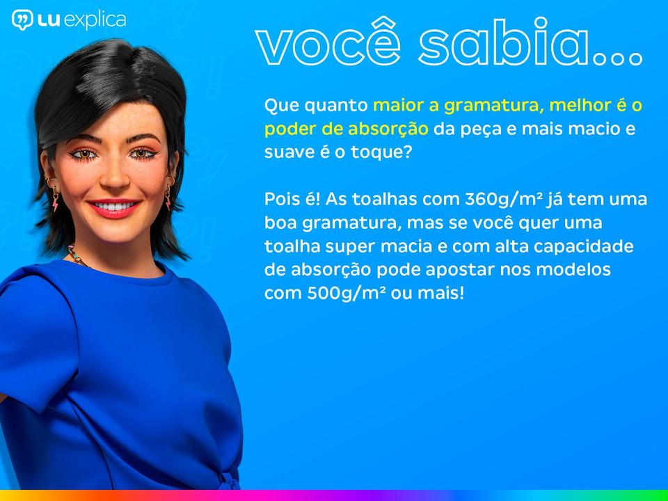 Jogo de Toalhas de Banho Atlântica 100% Algodão Lagos nos Filmes Off White 2 Peças - 2