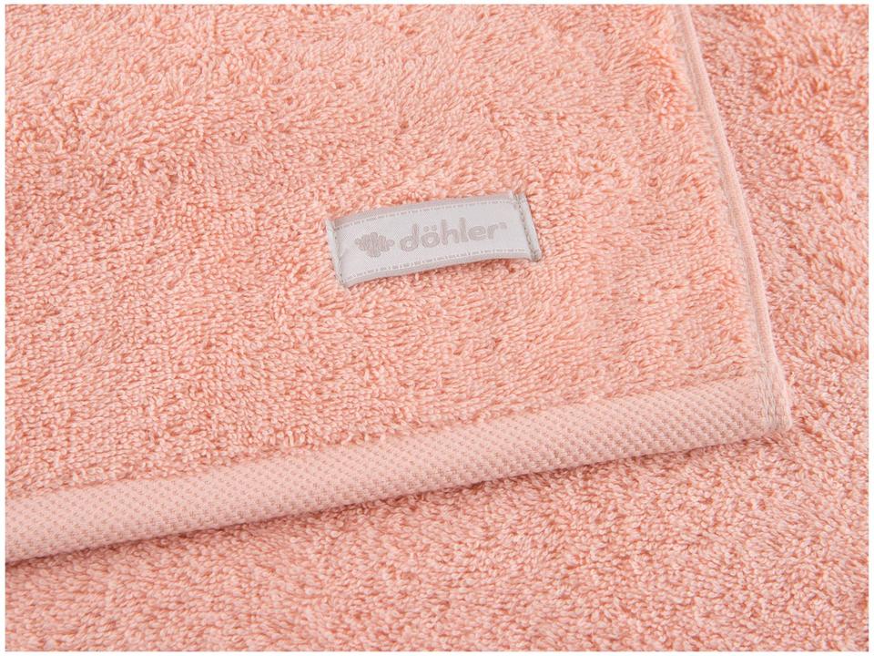 Jogo de Toalhas de Banho Dohler 100% Algodão Florença Salmão 2 Peças - 4