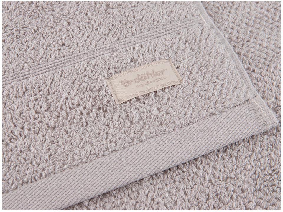 Jogo de Toalhas de Banho Dohler 100% Algodão Kairo Cinza 2 Peças - 4