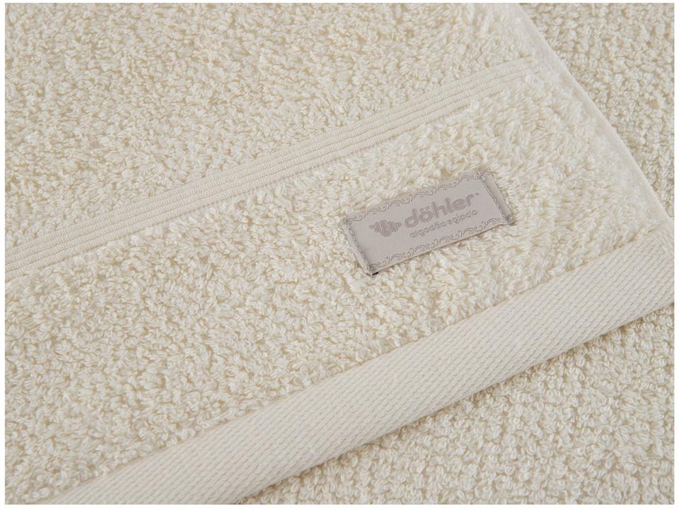 Jogo de Toalhas de Banho e Rosto Dohler de Algodão Egípcio Kairo Creme 4 Peças - 6