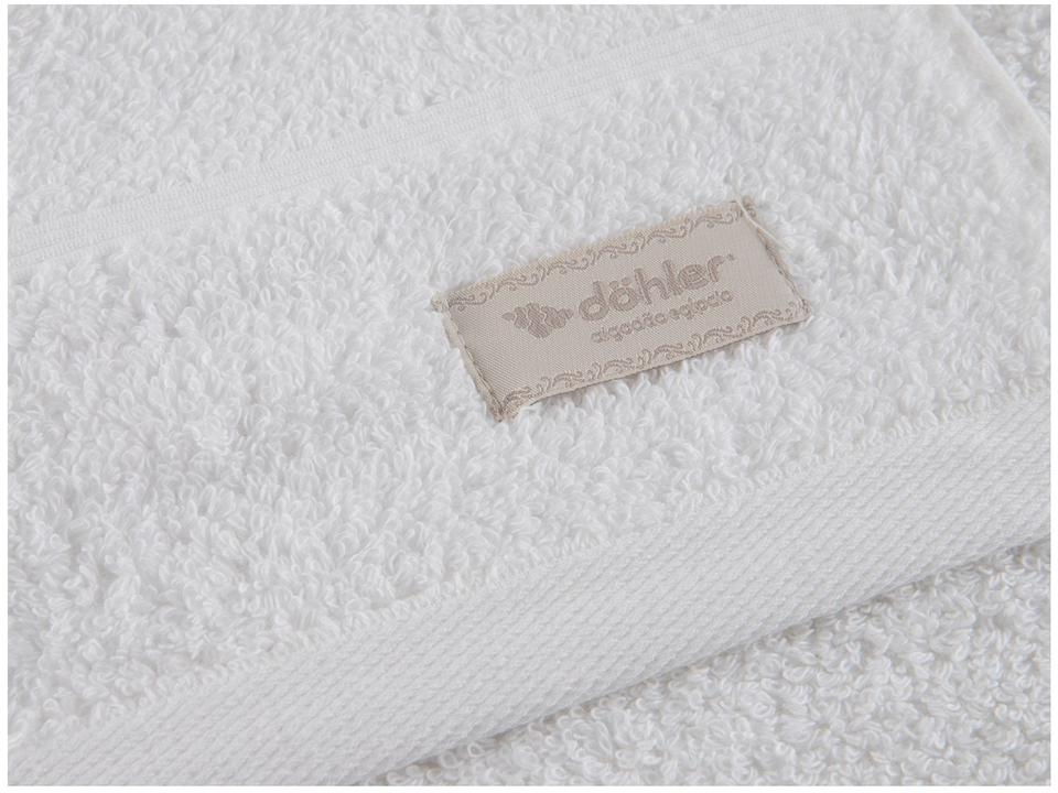 Jogo de Toalhas de Banho e Rosto Dohler de Algodão Premium Branco 2 Peças - 6