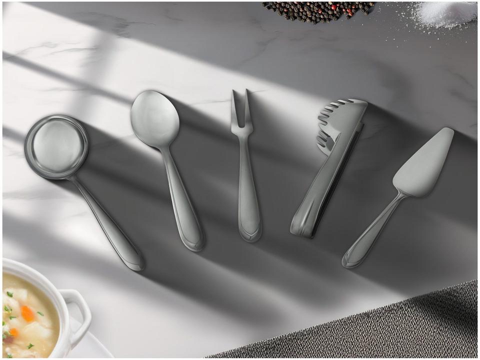 Jogo de Utensílios Inox 5 Peças - 1