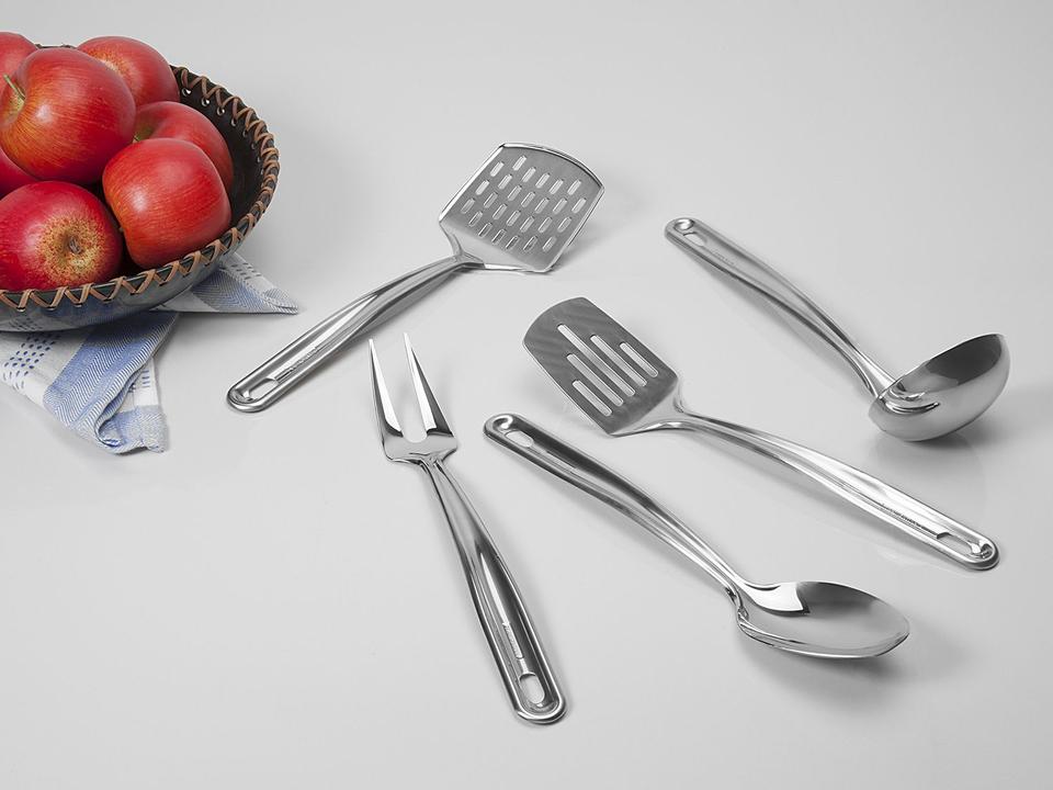 Jogo de Utensílios Tramontina Inox 5 Peças - 1