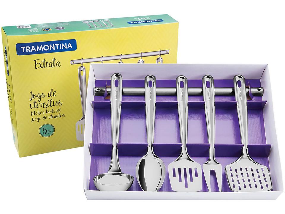 Jogo de Utensílios Tramontina Inox 5 Peças - 9