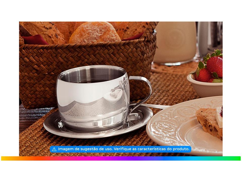 Jogo de Xícaras de Café 230ml Tramontina 64430790 2 Peças - 1