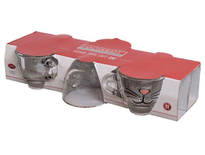 Jogo de Xícaras de Café 80ml Hauskraft Cat 6 Peças - 3