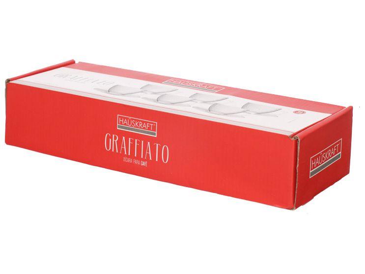 Jogo de Xícaras de Café 90ml Hauskraft Graffiato 6 Peças - 4