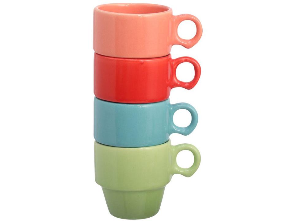 Jogo de Xícaras de Café 90ml Hauskraft Stacky 4 Peças - 1