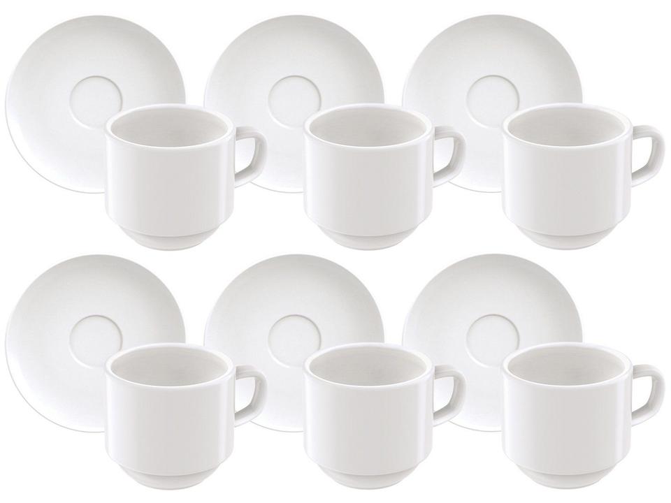 Jogo de Xícaras de Café de Porcelana 100ml