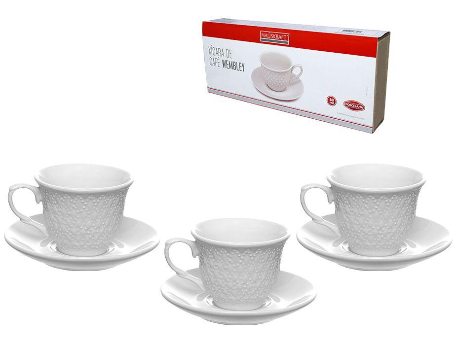 Jogo de Xícaras de Café de Porcelana 80ml Wembley - 2