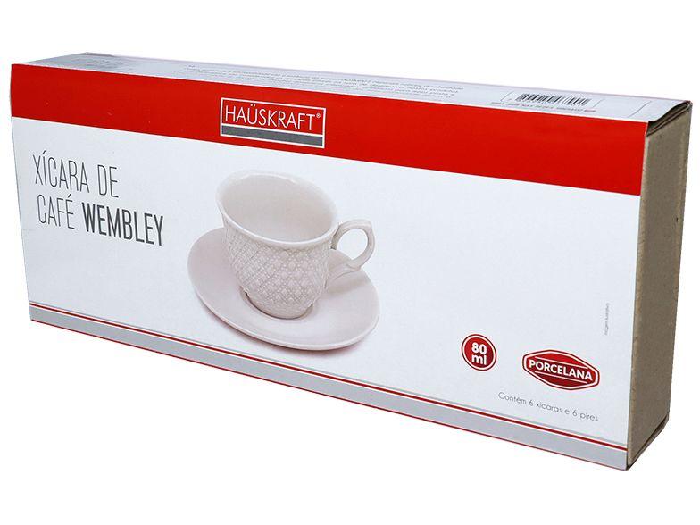 Jogo de Xícaras de Café de Porcelana 80ml Wembley - 7