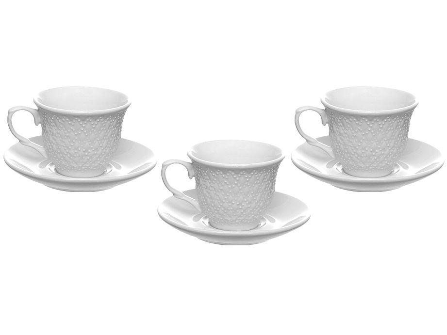 Jogo de Xícaras de Café de Porcelana 80ml Wembley - 3
