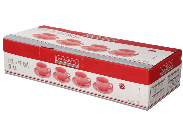 Jogo de Xícaras de Chá 150ml Hauskraft Bella 4 Peças - 4