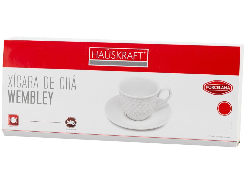 Jogo de Xícaras de Chá de Porcelana 150ml - 6