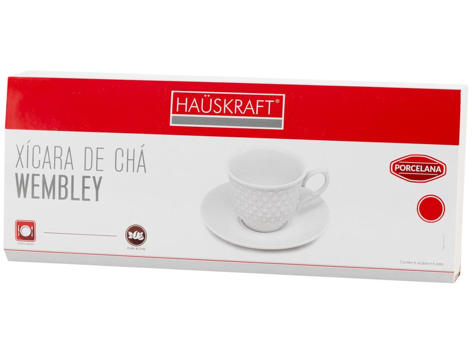 Jogo de Xícaras de Chá de Porcelana 150ml - 6