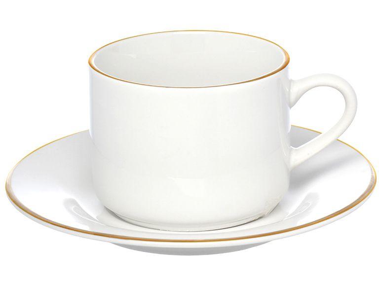 Jogo de Xícaras de Chá de Porcelana 200ml Hauskraft Royal 4 Peças - 1