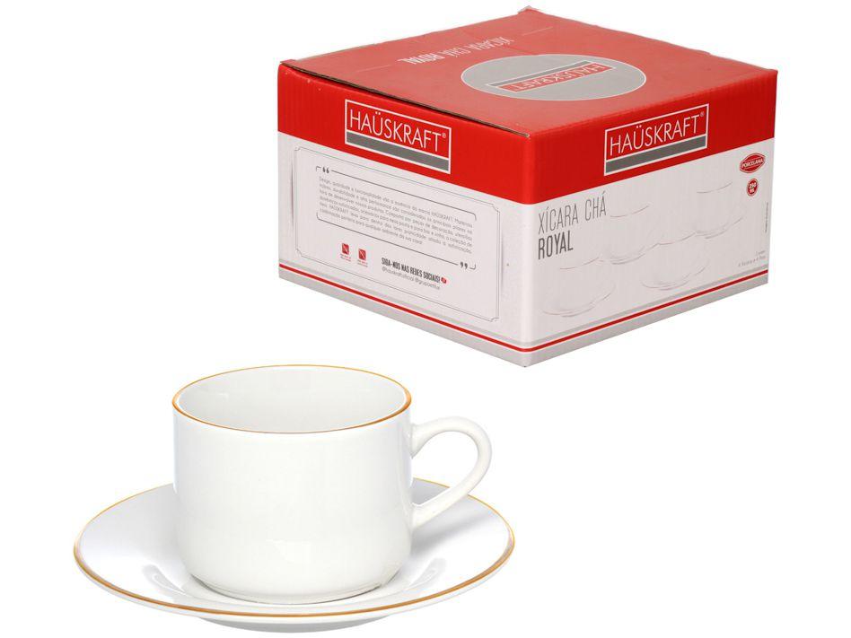 Jogo de Xícaras de Chá de Porcelana 200ml Hauskraft Royal 4 Peças - 2