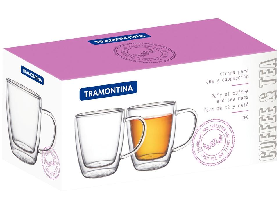 Jogo de Xícaras de Chá e Café 270ml Tramontina 64760410 2 Peças - 6