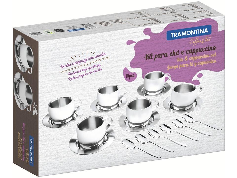 Jogo de Xícaras de Chá e Capuccino 230ml Tramontina 64430820 18 Peças - 8