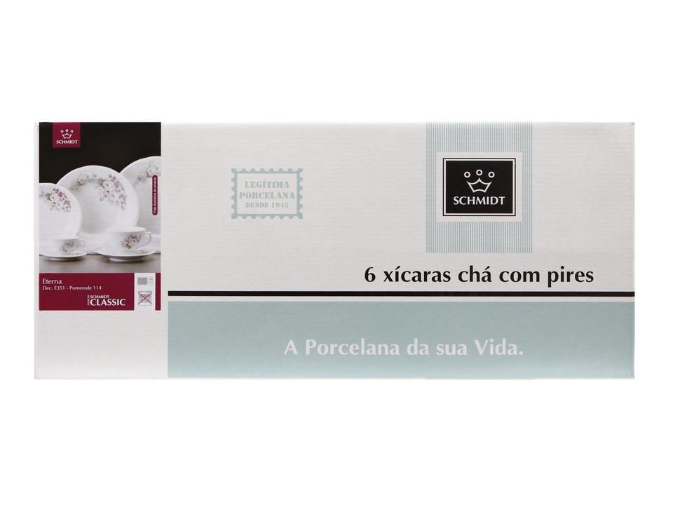 Jogo de Xícaras para Chá Porcelana 12 Peças - 6