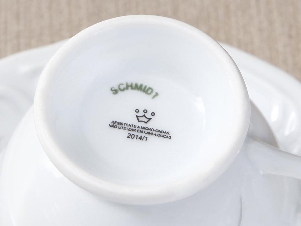 Jogo de Xícaras para Chá Porcelana 12 Peças - 5