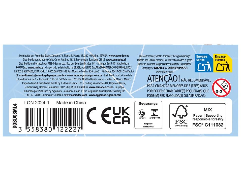 Jogo Disney Edition Dobble Galápagos 91 Peças - 4
