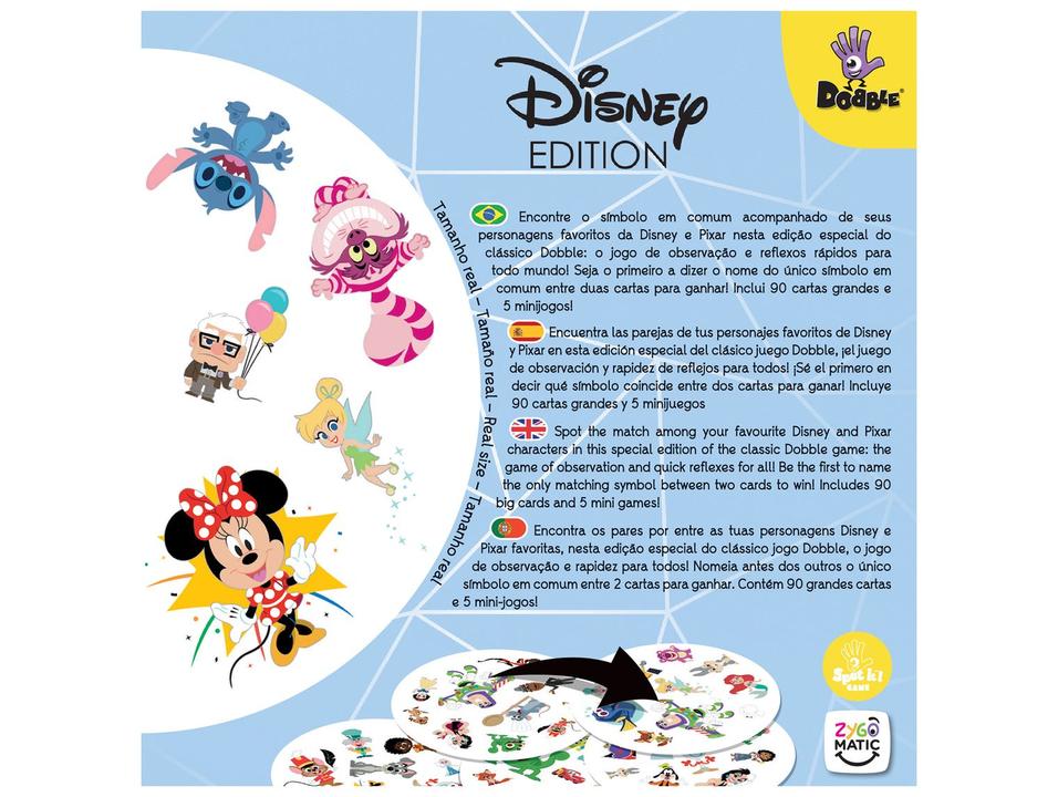 Jogo Disney Edition Dobble Galápagos 91 Peças - 3