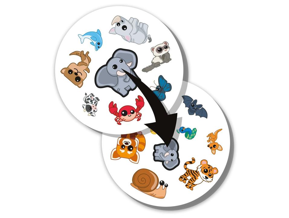 Jogo Dobble Animais Galápagos 56 Peças - 2