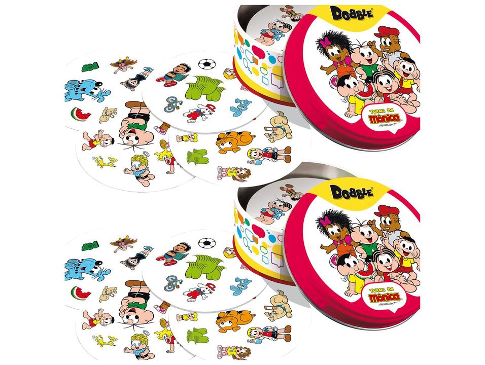 Jogo Dobble Turma da Mônica Galápagos 56 Peças - 1