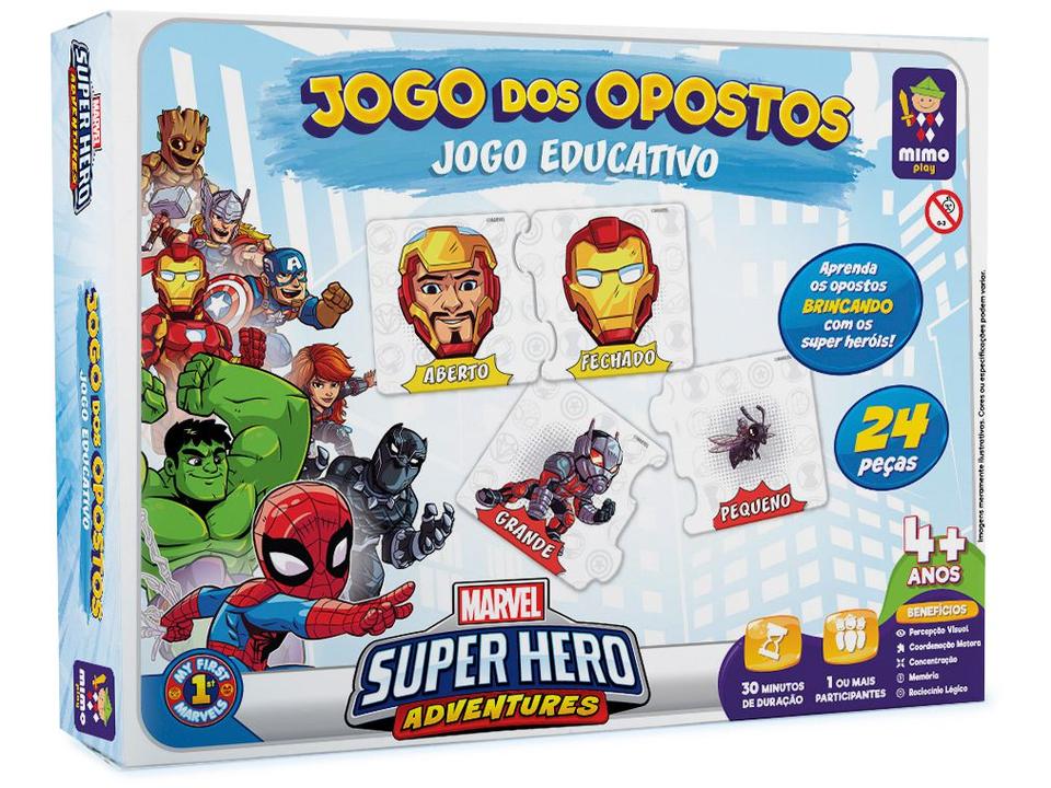 Jogo dos Opostos Marvel Super Hero Adventures - Mimo Toys