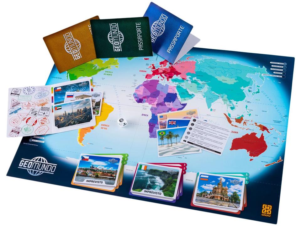 Jogo Educativo Geomundo de Tabuleiro Grow - 1