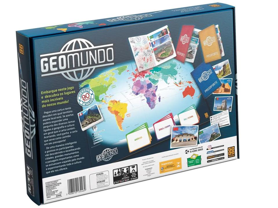 Jogo Educativo Geomundo de Tabuleiro Grow - 8
