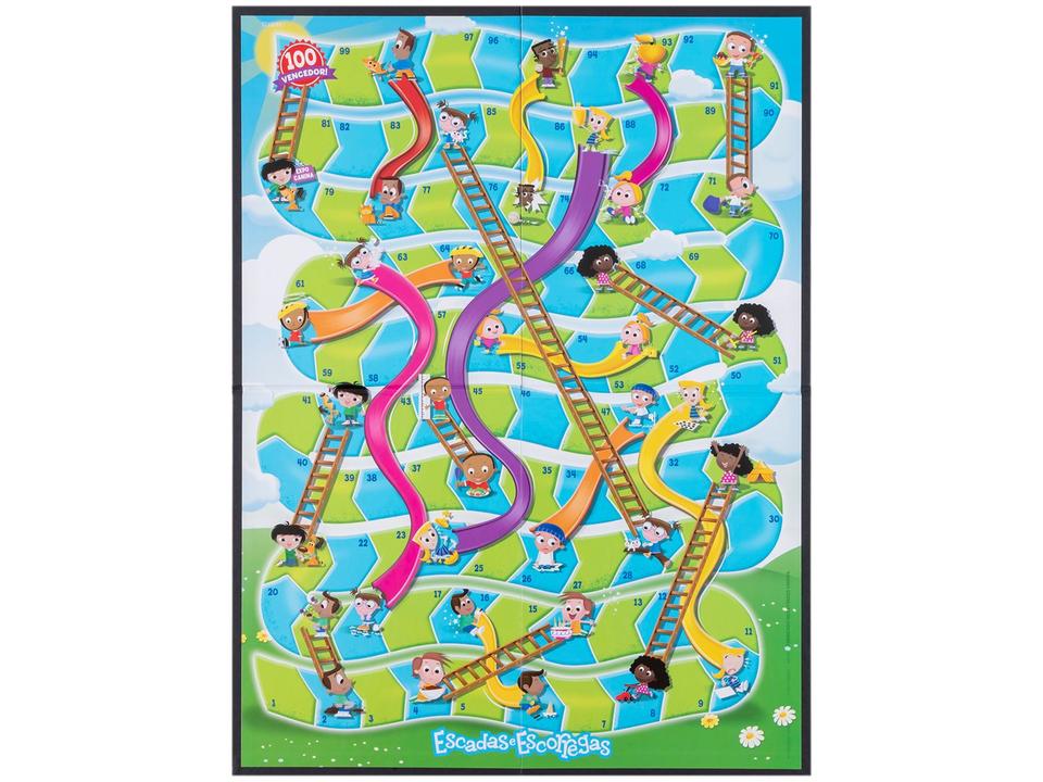 Jogo Escadas & Escorregas Tabuleiro Hasbro - 3