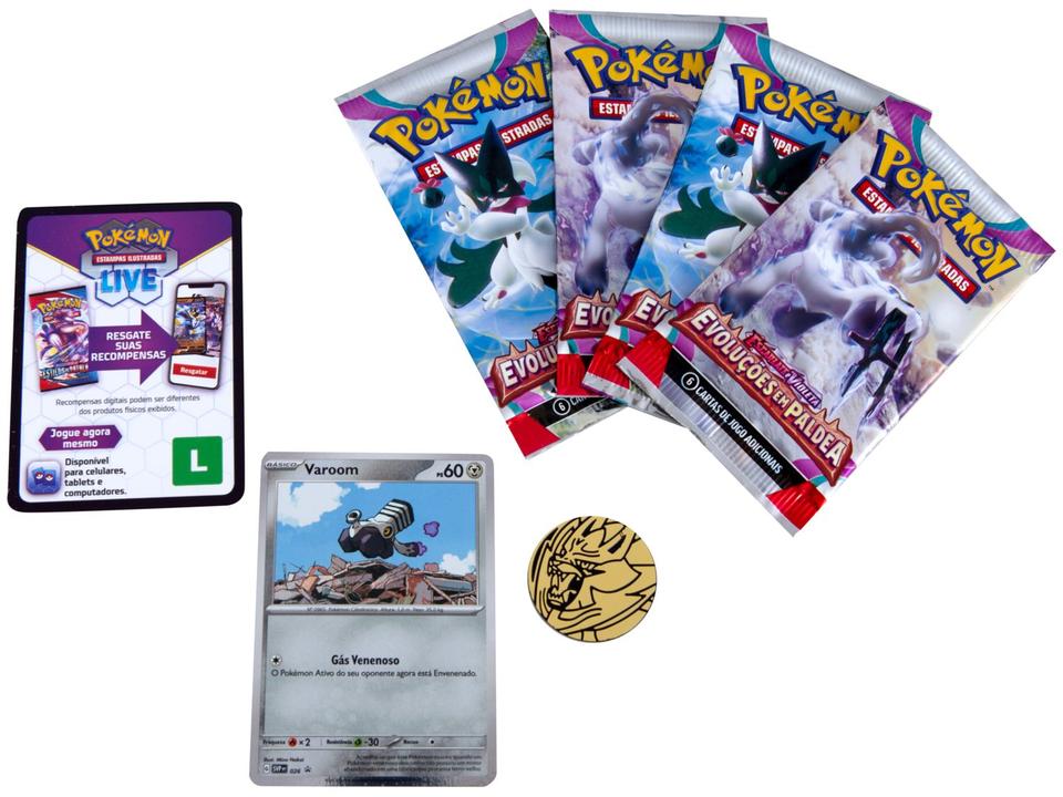 Jogo Escarlate e Violeta Evoluções em Paldea - Pokémon Copag 25 Cartas - 2