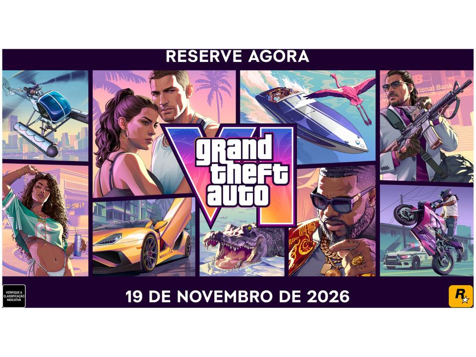 Jogo Grand Theft Auto VI (GTA 6) PS5 - Code in Box Pré-venda - Lançamento 19/11 - 1